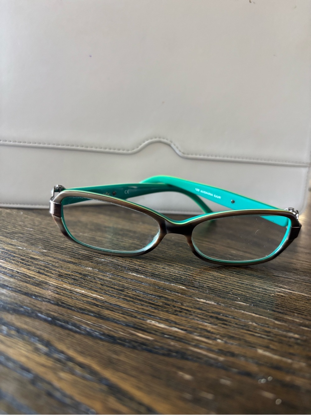 Kate Spade Green Front Brown Temples Cat-Eye frames